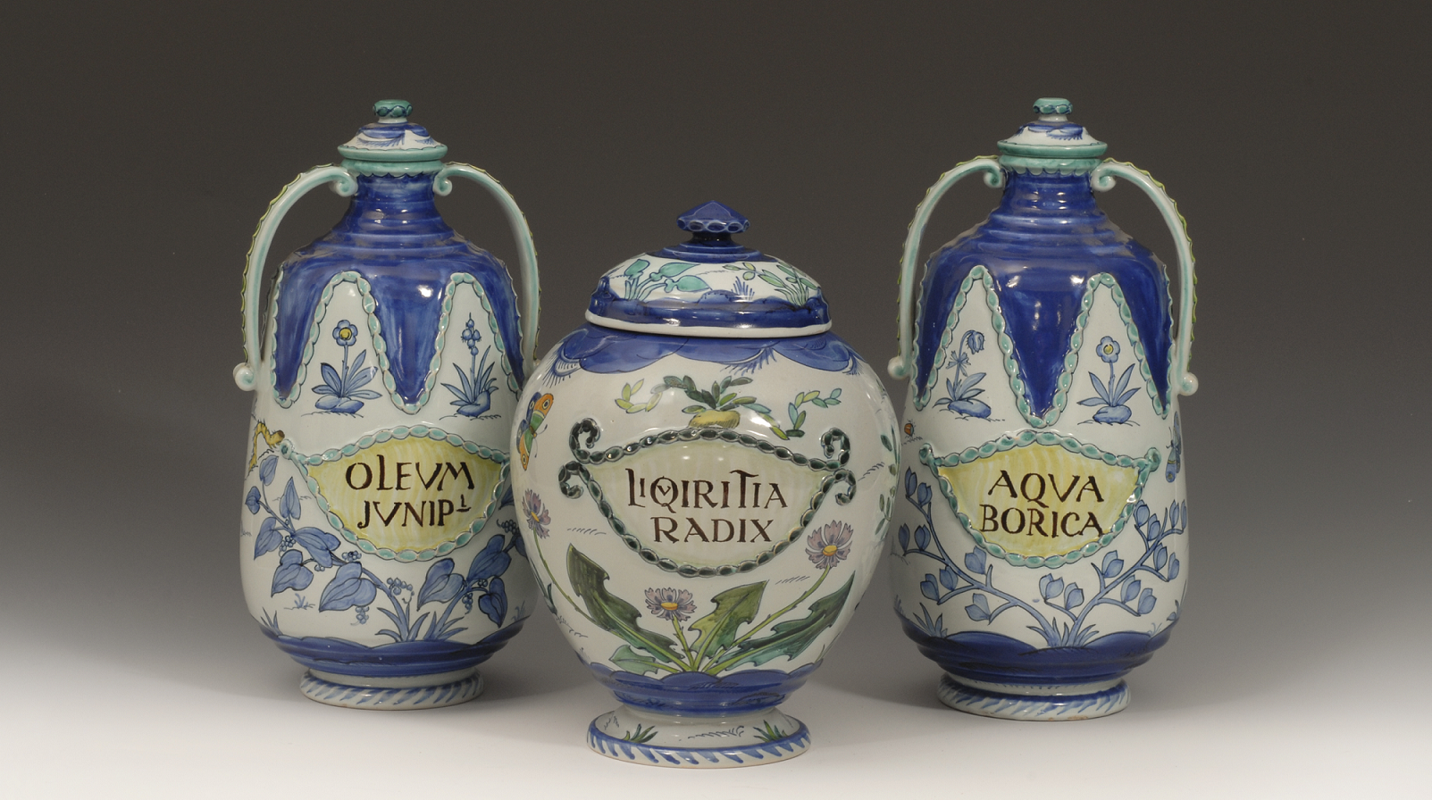 Three Cantagalli jars