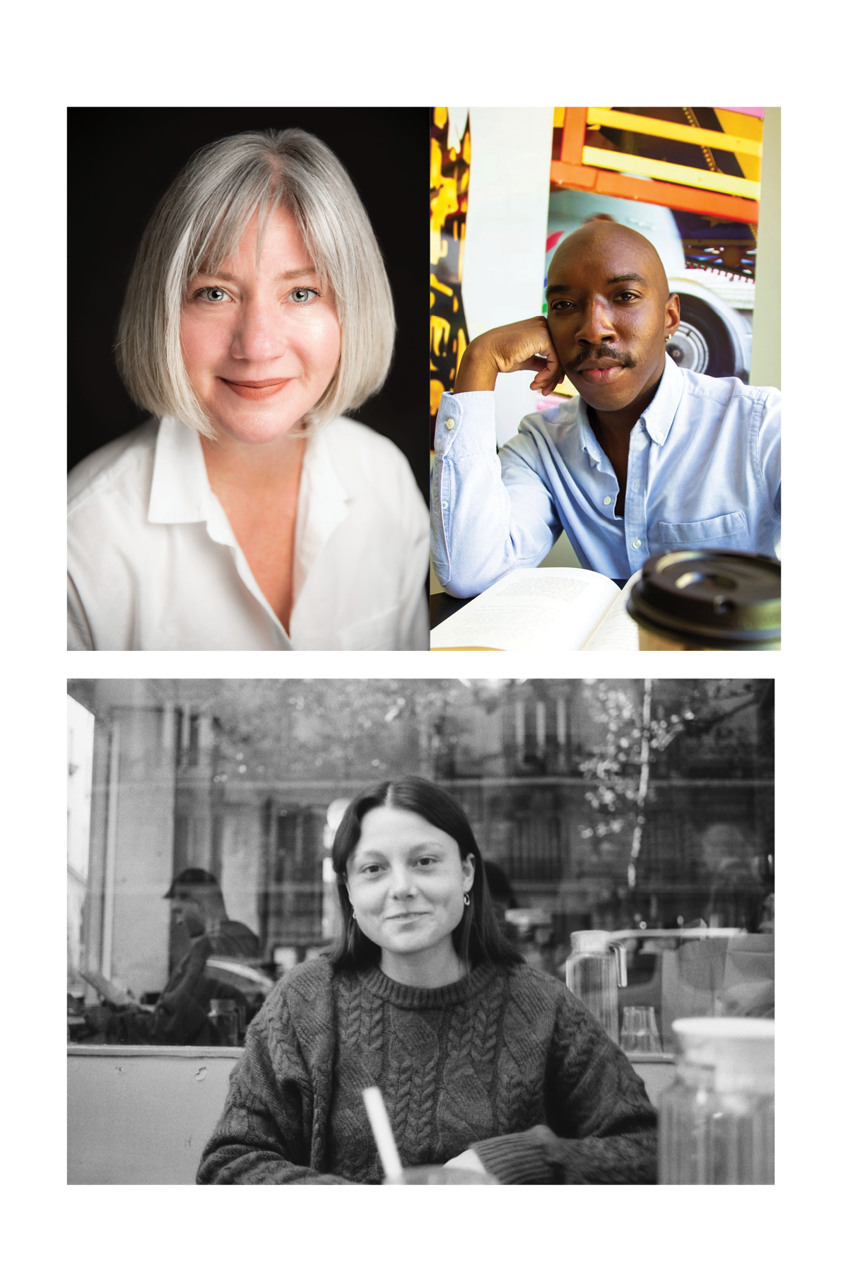 poets Rebecca Lindenberg, Marcus Donaldson and Jo Wallace